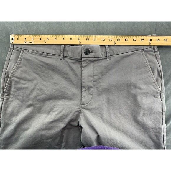 GAP Khakis Shorts Mens 38 Gray 10" Short Pilot Grey Casual Cotton Stretch Summer - Picture 11 of 12